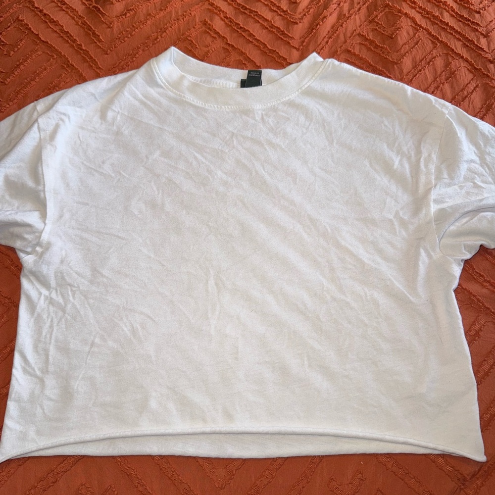 Wild Fable Cream Boxy T-Shirt Relaxed Fit